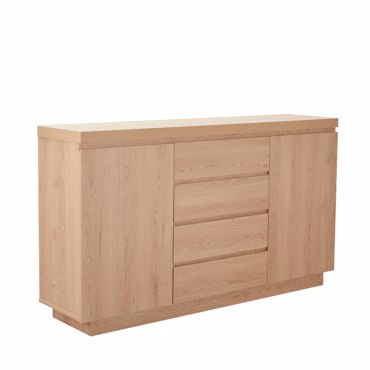 Liberta - Maison DRUVO Μπουφές Φυσικός με 2 Πόρτες και 4 Συρτάρια 160x39x92cm 05-0822