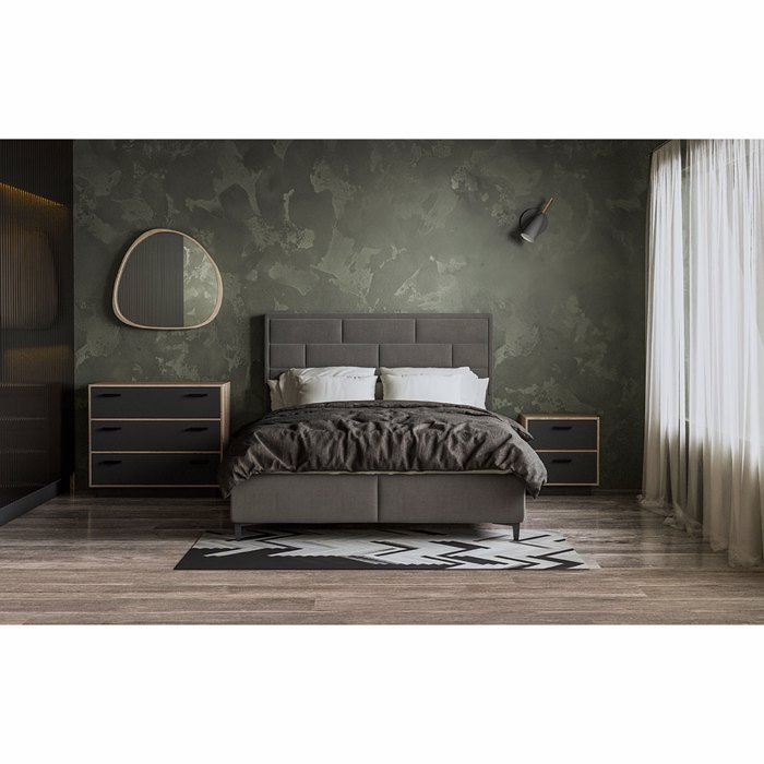 Liberta - Maison IMAGE Komodino Sonoma/Ggri Skouro 50x36x55cm 09-0515