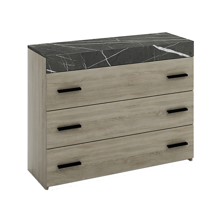 Liberta - Maison METROPOLIS Komota Sonoma Skouro/Petra me 3 Surtaria 105x45x78cm 09-1195