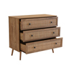 Liberta - Maison AMMOS Komota Fusiki me Rattan me 3 Surtaria 90x39x79cm 09-1234