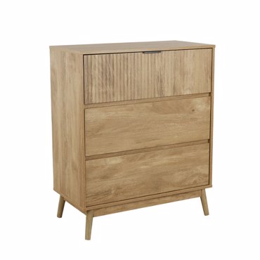 Liberta - Maison CANAL Κομότα Φυσική με 3 Συρτάρια 80x39.5x96cm 09-1656