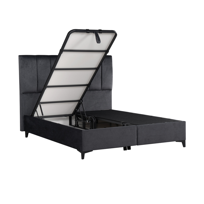 Liberta - Maison STICKS Κρεβάτι με Αποθηκευτικό Χώρο Γκρι 26-911 223x166x120cm (για Στρώμα 160x200cm) 09-1770 Liberta - Maison STICKS Krebati me Apothikeftiko Xoro Ggri 26-911 223x166x120cm (ga Stroma 160x200cm) 09-1770