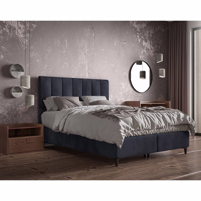 Liberta - Maison STICKS Κρεβάτι με Αποθηκευτικό Χώρο Γκρι 26-911 223x166x120cm (για Στρώμα 160x200cm) 09-1770 Liberta - Maison STICKS Krebati me Apothikeftiko Xoro Ggri 26-911 223x166x120cm (ga Stroma 160x200cm) 09-1770