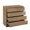 Liberta - Maison POLO Komota Oak me 4 Surtaria 76x40x81cm 09-1788