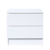 Liberta - Maison POLO Komodino Lefko me 2 Surtaria 45x35.5x45cm 09-1791