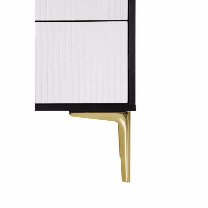 Liberta - Maison NEW YORK Συρταριέρα Λευκή/Μαύρη με 3 Συρτάρια 80x40x80cm 09-1962 Liberta - Maison NEW YORK Surtariera Lefki/Mavri me 3 Surtaria 80x40x80cm 09-1962