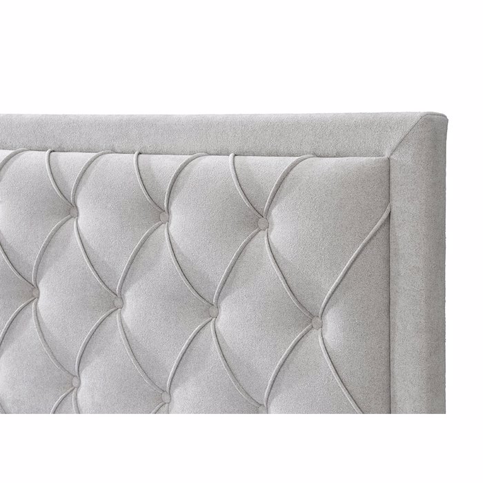 Liberta - Maison NOBLE Κρεβάτι Γκρι Ανοιχτό 216.5x165x122cm (για Στρώμα 160x200cm) 09-1965 Liberta - Maison NOBLE Krebati Ggri Anoixto 216.5x165x122cm (ga Stroma 160x200cm) 09-1965