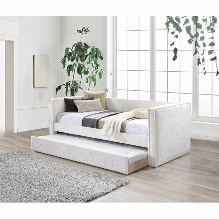 Liberta - Maison CALMO Καναπές Κρεβάτι Cream 222x99x84.2cm (Για Στρώμα 90x195cm) 09-2035 Liberta - Maison CALMO Kanapes Krebati Cream 222x99x84.2cm (Ga Stroma 90x195cm) 09-2035