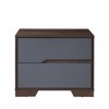 Liberta - Maison GROOVES Komodino Karudi/Ggri me 2 Surtaria 60x45x47cm 09-2045