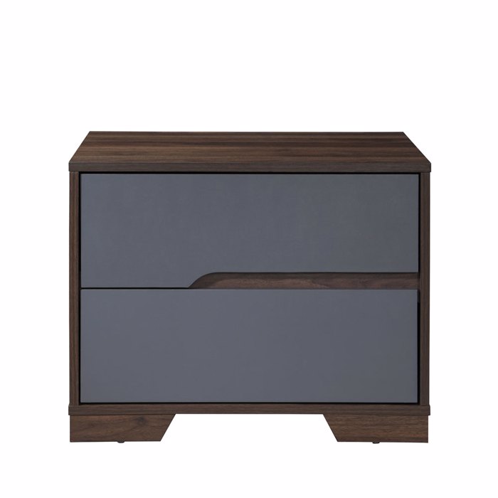 Liberta - Maison GROOVES Komodino Karudi/Ggri me 2 Surtaria 60x45x47cm 09-2045