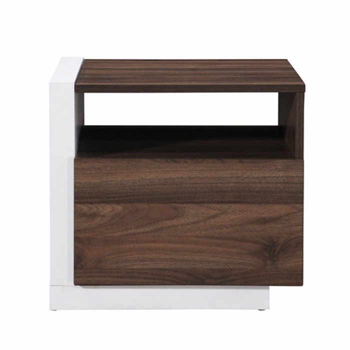 Liberta - Maison DOBLE Komodino Karudi/Lefko me 1 Porta 46x40x43cm 09-2047