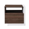 Liberta - Maison DOBLE Komodino Karudi/Lefko me 1 Porta 46x40x43cm 09-2047
