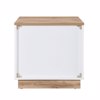 Liberta - Maison CASA Komodino Lefko/Fusiko me 2 Surtaria 50x50x50cm 09-2049