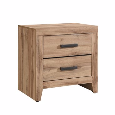 Liberta - Maison SOLID Κομοδίνο Φυσικό με 2 Συρτάρια 58x41x62cm 09-2051