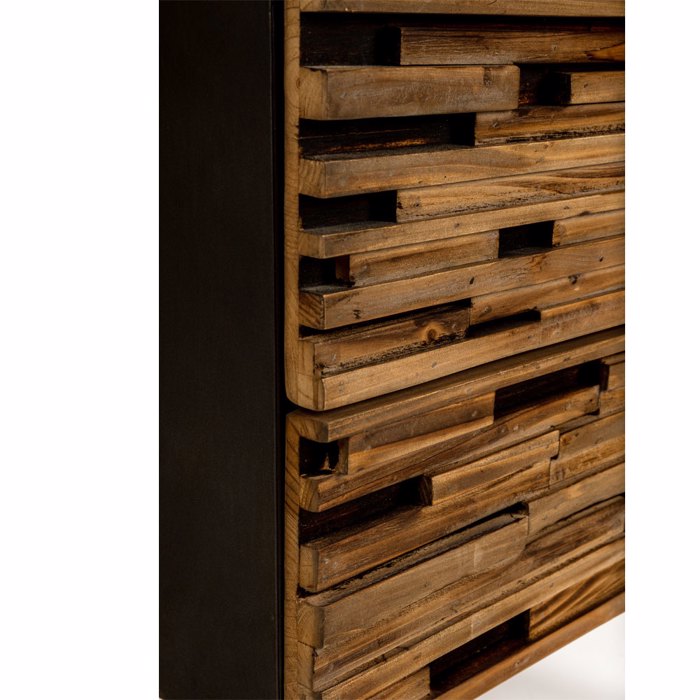 Liberta - Maison COAST Komodino Mavro/Fusiko 55x43x55.5cm 09-2058