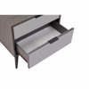 Liberta - Maison SPECCHIO Komodino me 2 Surtaria Mavro Oak/Kathreptis 58x39x55cm 09-2127