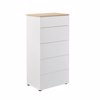 Liberta - Maison LUCIDO Surtariera me 5 Surtaria Lefko Oak/Fusiko 58x39x116.5cm 09-2131