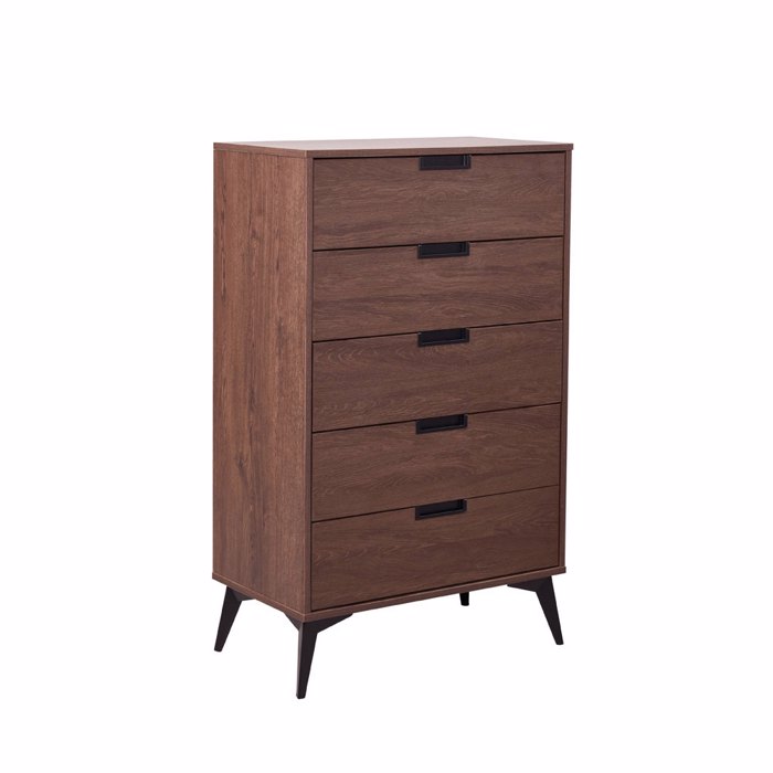 Liberta - Maison NUEZ Συρταριέρα Καρυδί με 5 Συρτάρια 72x39x117cm 09-2134 Liberta - Maison NUEZ Surtariera Karudi me 5 Surtaria 72x39x117cm 09-2134