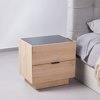 Liberta - Maison CUBIUS Komodino Fusiko me 2 Surtaria 58x39x54.2cm 09-2136