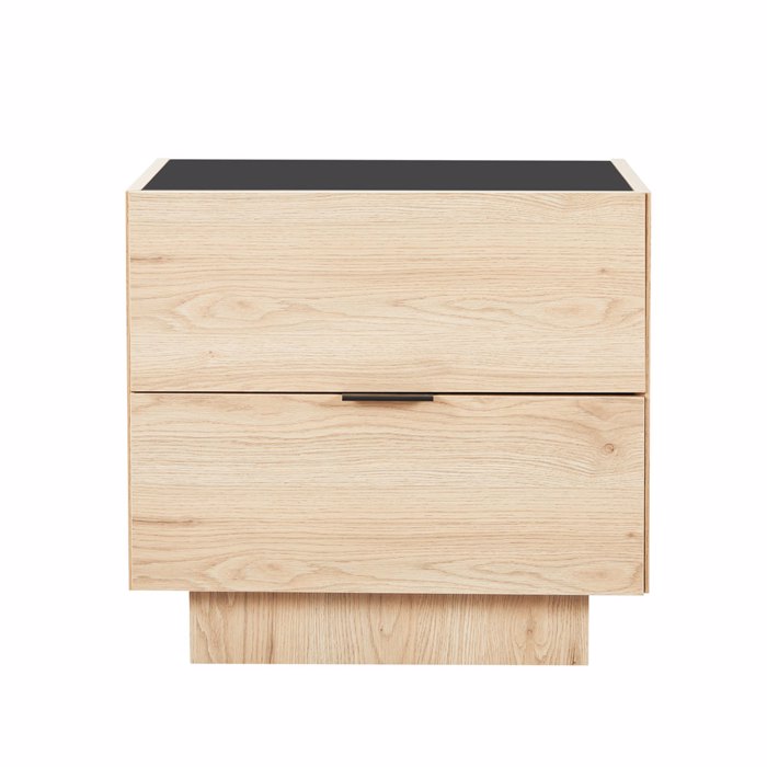 Liberta - Maison CUBIUS Κομοδίνο Φυσικό με 2 Συρτάρια 58x39x54.2cm 09-2136 Liberta - Maison CUBIUS Komodino Fusiko me 2 Surtaria 58x39x54.2cm 09-2136