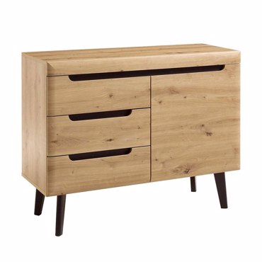 Liberta - Maison GRIF Κομότα Φυσική με 1 Πόρτα και 3 Συρτάρια 107x40x87cm 09-2143