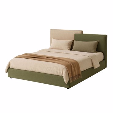 Liberta - Maison PUZZLE Κρεβάτι Λαδί-Μπεζ 223x176x106cm (για Στρώμα 160x200cm) 09-2147