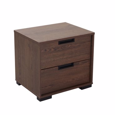 Liberta - Maison INSPIRE Κομοδίνο Καρυδί με 2 Συρτάρια 48x39x45cm 09-2160