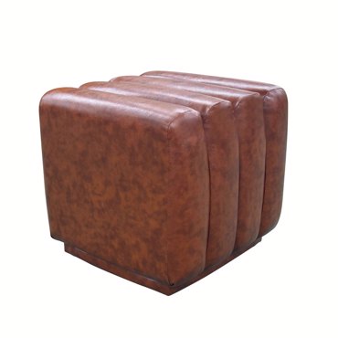 Liberta - Maison TOASTER Σκαμπό Καφέ Σκούρο 42x42x42cm 16-0741