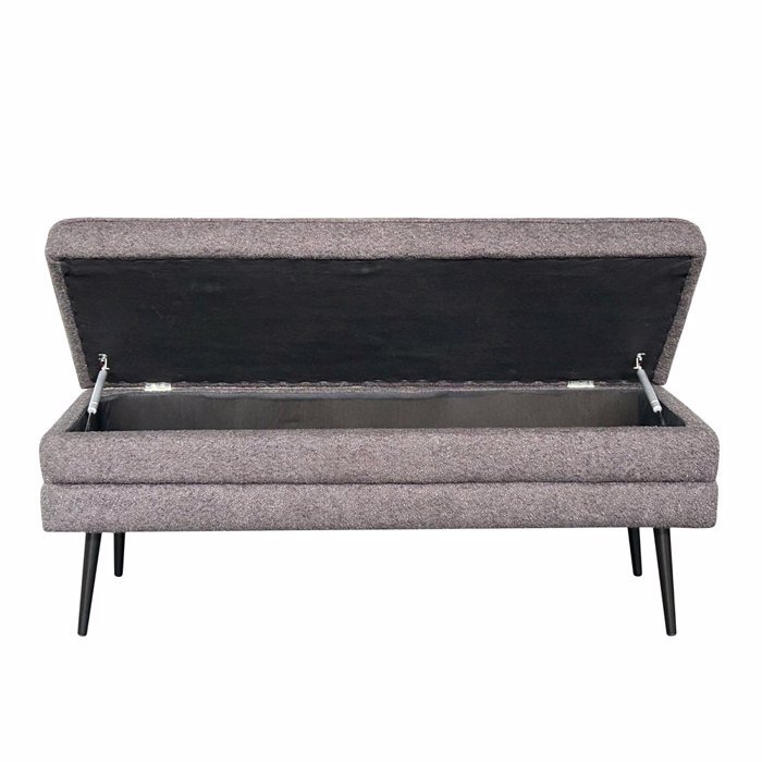Liberta - Maison SLICES Σκαμπό με Αποθηκευτικό Χώρο Μαύρο 110x40x44cm 16-0803 Liberta - Maison SLICES Skampo me Apothikeftiko Xoro Mavro 110x40x44cm 16-0803