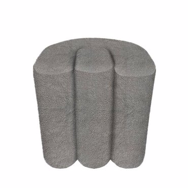 Liberta - Maison CLIP Σκαμπό Γκρι Ανοιχτό 40.5x40.5x42cm 16-0824