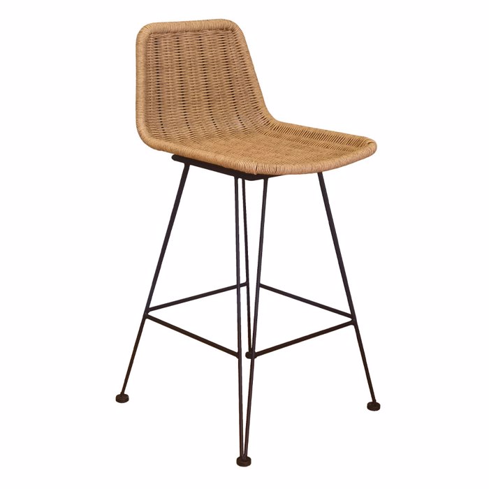 Liberta - Maison DENMARK Σκαμπό Bar Φυσικό 42x53x90cm 22-0163 Liberta - Maison DENMARK Skampo Bar Fusiko 42x53x90cm 22-0163