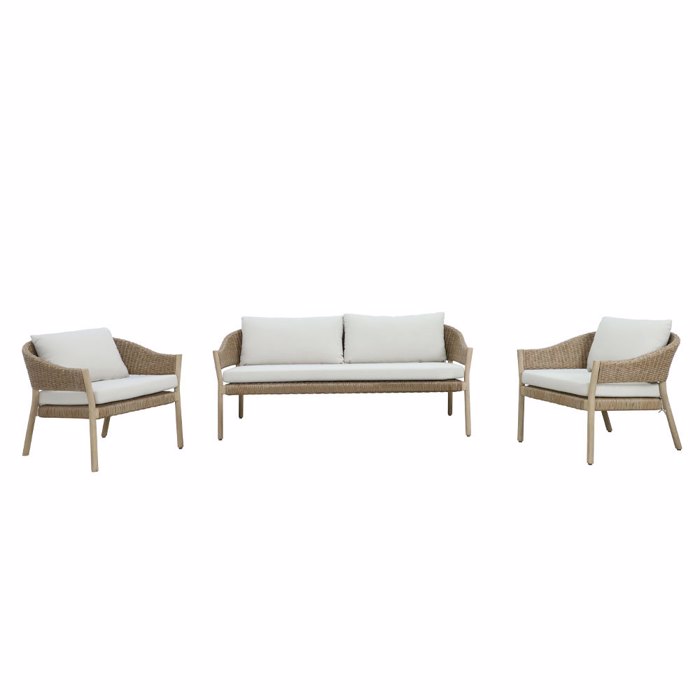 Liberta - Maison SUMATRA Σετ Σαλόνι Εξωτερικού Χώρου Φυσικό/Beige 22-0245 Liberta - Maison SUMATRA Set Saloni Exoterikou Xorou Fusiko/Beige 22-0245