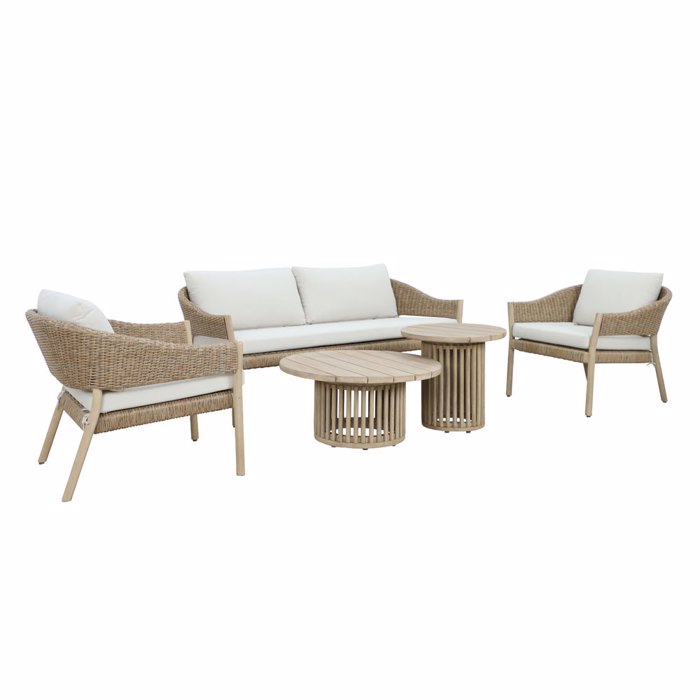 Liberta - Maison SUMATRA Σετ Σαλόνι Εξωτερικού Χώρου Φυσικό/Beige 22-0245 Liberta - Maison SUMATRA Set Saloni Exoterikou Xorou Fusiko/Beige 22-0245