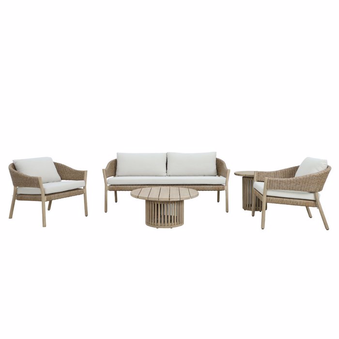 Liberta - Maison SUMATRA Coffee Table Φυσικό Φ80x38cm 22-0246 Liberta - Maison SUMATRA Coffee Table Fusiko F80x38cm 22-0246