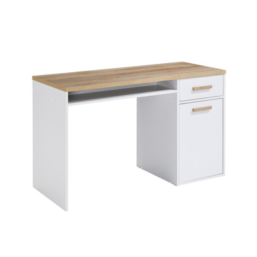 Liberta-Maison Student Γραφειο 1ΠΟΡΤΑ 1ΣΥΡΤΑΡΙ Λευκό Φυσικό 120x50x76cm 24-0682