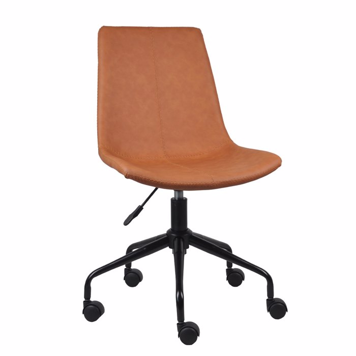 Liberta - Maison VINTAGE Καρέκλα Γραφείου Tabac 47x55.5x91.5cm 25-0722 Liberta - Maison VINTAGE Karekla Gafeiou Tabac 47x55.5x91.5cm 25-0722