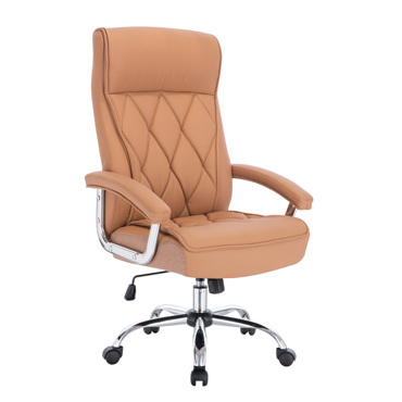 Liberta - Maison COMFY Καρέκλα Γραφείου Camel/Χρώμιο 66.5x67.5x120cm 25-0736