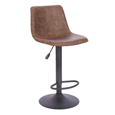 Liberta - Maison ASTI Σκαμπό Bar Καφέ Antique Washed Μαύρο 42x49x109.5cm 26-0037