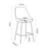 Liberta - Maison CALIPER Skampo Bar Kafe/Cappuccino 43.5x52.5x97cm 26-0053