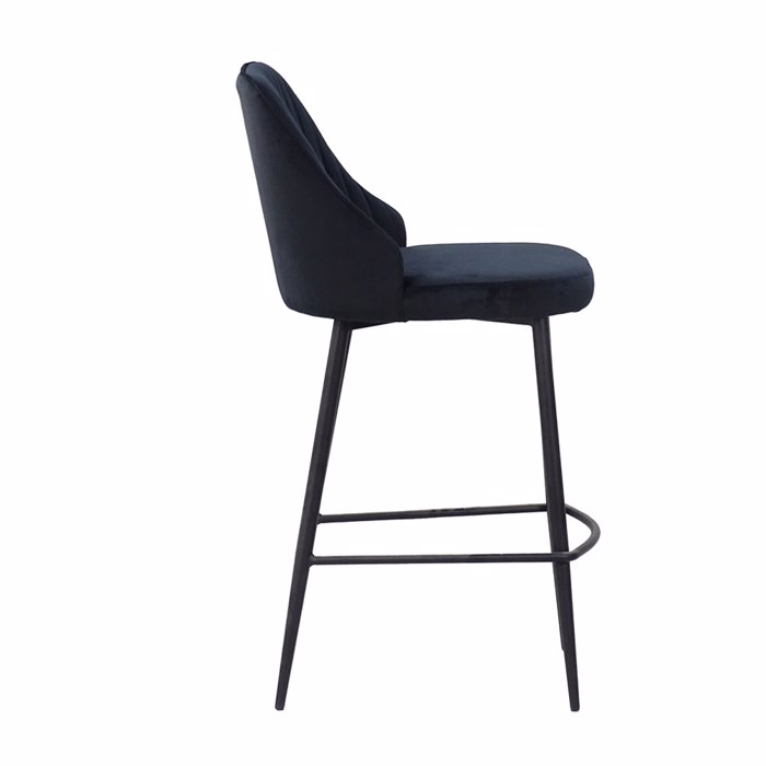 Liberta - Maison KING Σκαμπό Bar Μαύρο 44x53x95cm 26-0056 Liberta - Maison KING Skampo Bar Mavro 44x53x95cm 26-0056