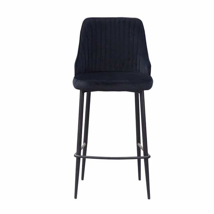 Liberta - Maison KING Σκαμπό Bar Μαύρο 44x53x95cm 26-0056 Liberta - Maison KING Skampo Bar Mavro 44x53x95cm 26-0056