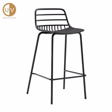 Liberta - Maison CANDY Σκαμπό Μαύρο 44x40x88cm 26-0066