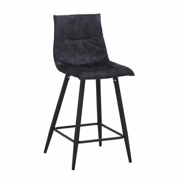 Liberta - Maison LINEA Σκαμπό Bar Ανθρακί 42x51x84cm 26-0072