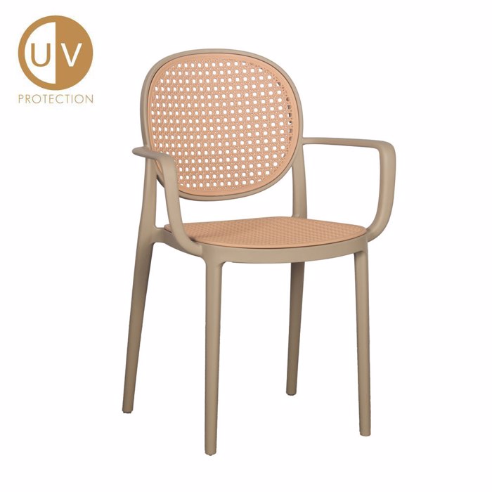 Liberta - Maison RATTI/P Καρέκλα Latte/Φυσική 57x51x84cm 27-0220 Liberta - Maison RATTI/P Karekla Latte/Fusiki 57x51x84cm 27-0220