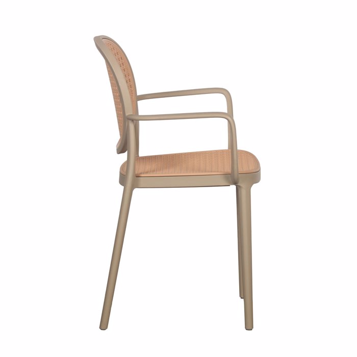 Liberta - Maison RATTI/P Καρέκλα Latte/Φυσική 57x51x84cm 27-0220 Liberta - Maison RATTI/P Karekla Latte/Fusiki 57x51x84cm 27-0220