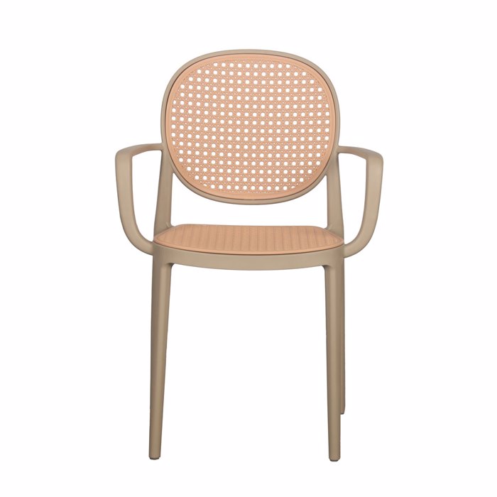 Liberta - Maison RATTI/P Καρέκλα Latte/Φυσική 57x51x84cm 27-0220 Liberta - Maison RATTI/P Karekla Latte/Fusiki 57x51x84cm 27-0220