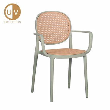 Liberta - Maison RATTI/P Καρέκλα Μέντα/Φυσική 57x51x84cm 27-0222