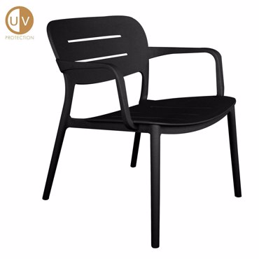 Liberta - Maison ZURICH Πολυθρόνα Μαύρη 65x65x76cm 27-0252