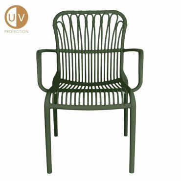 Liberta - Maison JAKARTA Πολυθρόνα Σκούρα Πράσινη 61x65x87cm 27-0253