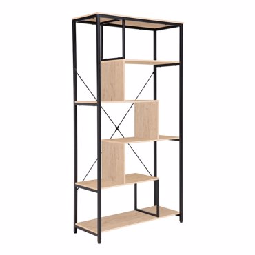 Liberta - Maison QUICK Βιβλιοθήκη Φυσική/Μαύρη 85x35x163cm 28-0301